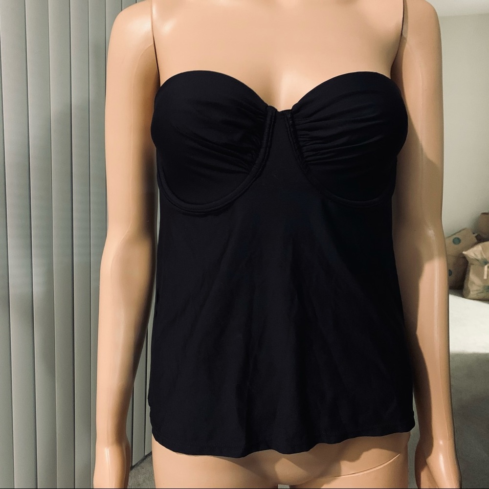 J Crew Strapless underwire Tankini Top 4
